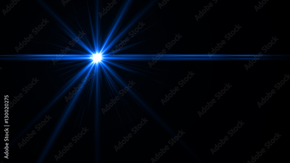 abstract of lighting for background. digital lens flare in dark background
