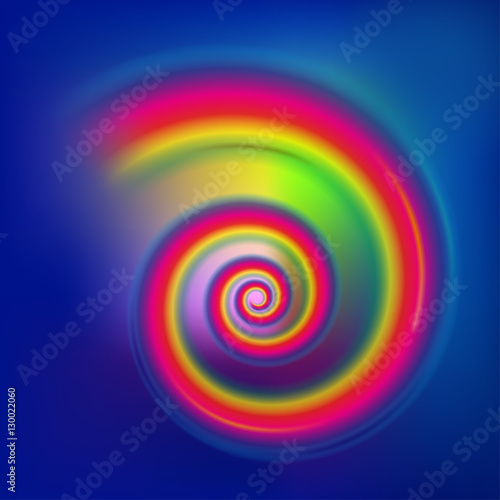 Rainbow Vector Swirl