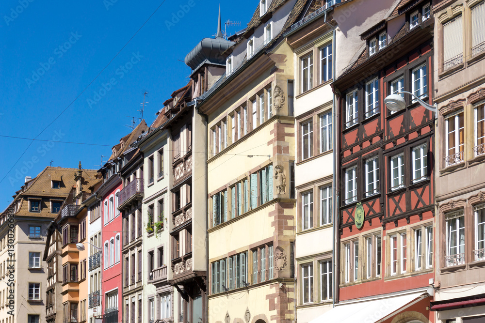 Fototapeta premium Beautiful view of ancient buildings at Strasbourg, Alsace, Franc