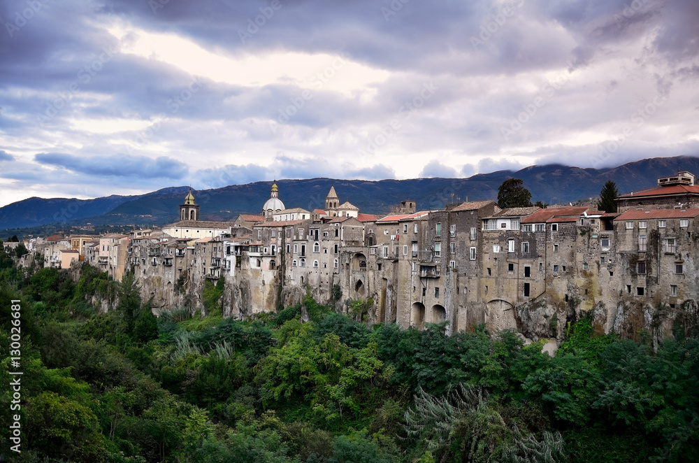The medieval town of Sant'Agata de' Goti, Italy.
