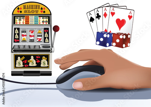 mano con mouse gioco d'azzardo,casinò