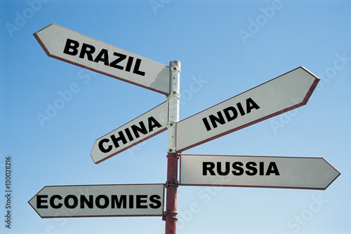 BRIC economies sign post © moodboard
