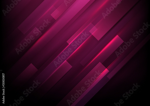 Abstract rectangles with purple lights background