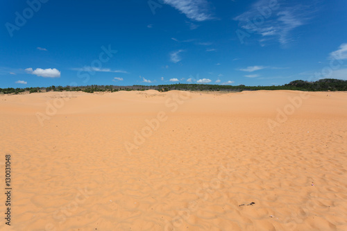 red sand dune desert in Mui Ne  Vietnam