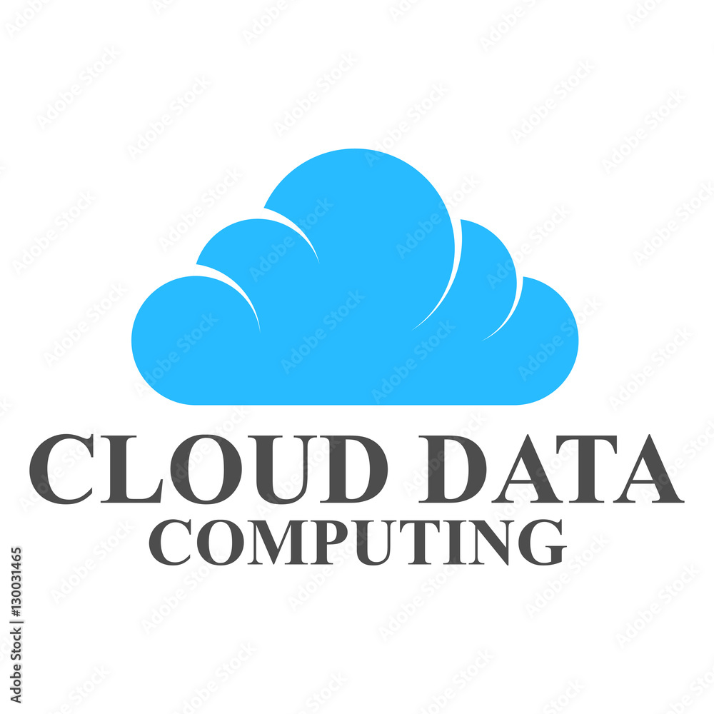 Cloud data logo template design Cloud data logo template design