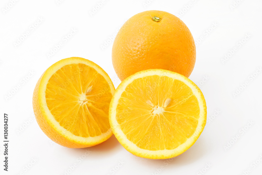 Orange fruit isolated on white background. Orange fruit isolated on white background.