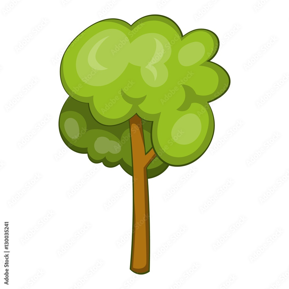 Tree icon. Cartoon illustration of tree vector icon for web Stock