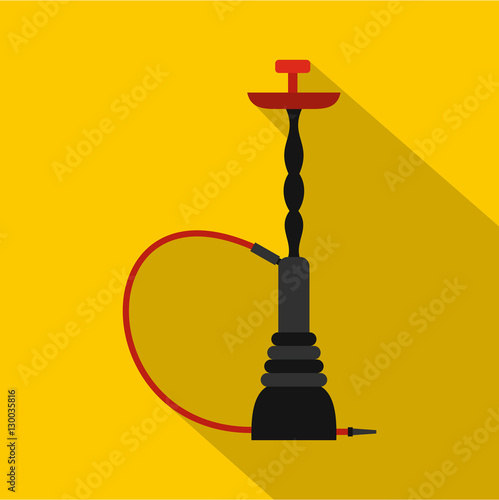 Hookah icon. Flat illustration of hookah vector icon for web