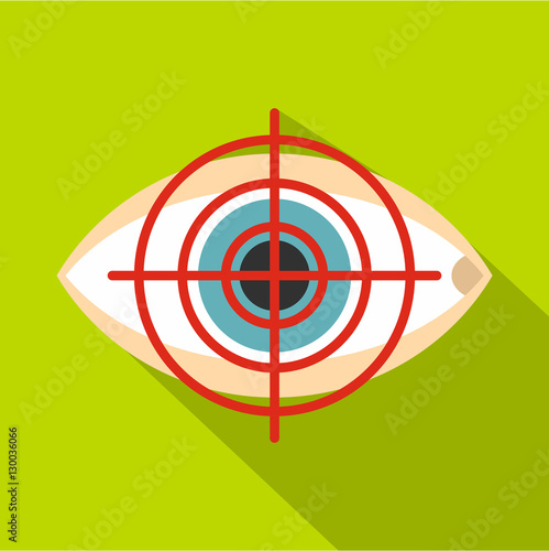 Optician icon. Flat illustration of optician vector icon for web