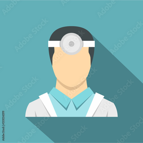 Oculist icon. Flat illustration of oculist vector icon for web