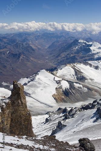 Wallpaper Mural View from Aconcagua 6962m, highest peak in South America, Aconcagua Provincial Park, Andes mountains, Argentina Torontodigital.ca