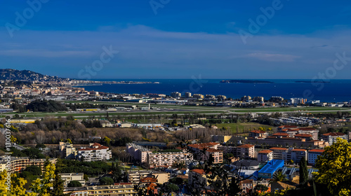 Baie de Cannes vue des hauteur de Mandelieu. © Bernard GIRARDIN