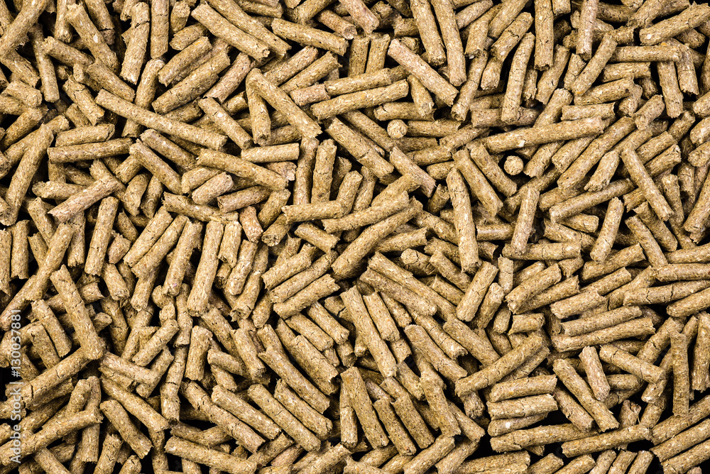 granulated animal food background texture