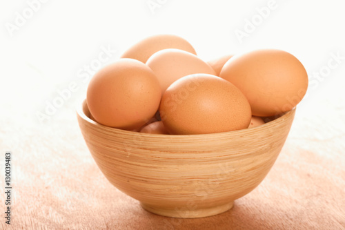 Eggs in a bowl