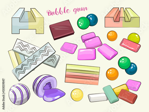 Bubble gum set