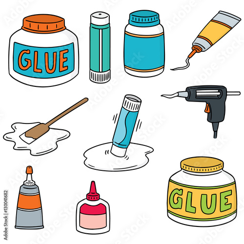 vector set of glue