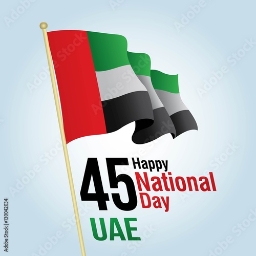 United Arab Emirates (UAE) National Day Vector illustration december the 2nd, spirit of the union. UAE national day celebration