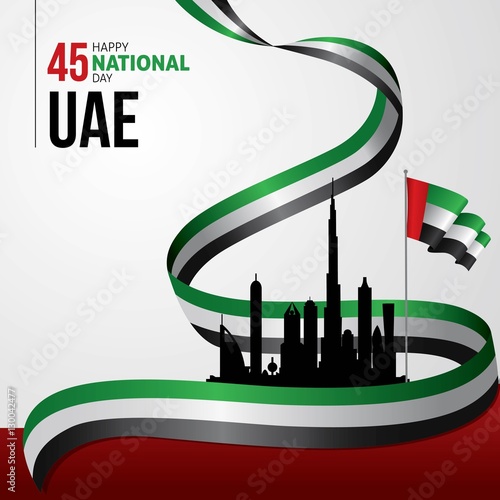United Arab Emirates (UAE) National Day Vector illustration december the 2nd, spirit of the union. UAE national day celebration
