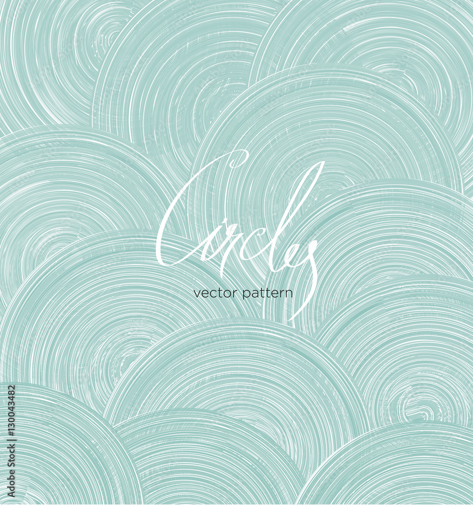 Pattern circles lettering - vector background