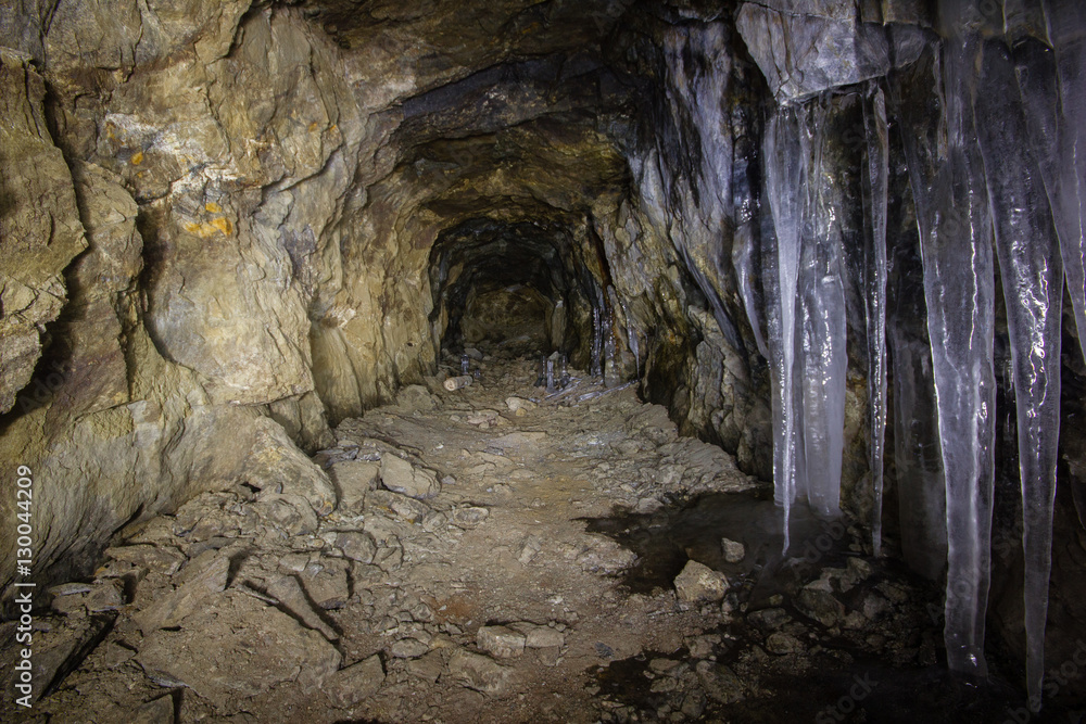 Underground mine tunnel abandoned niobium ore
