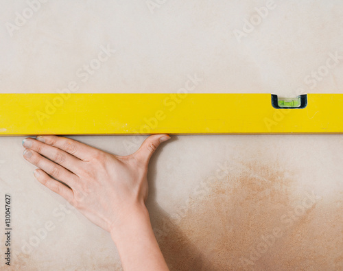 Using spirit level photo