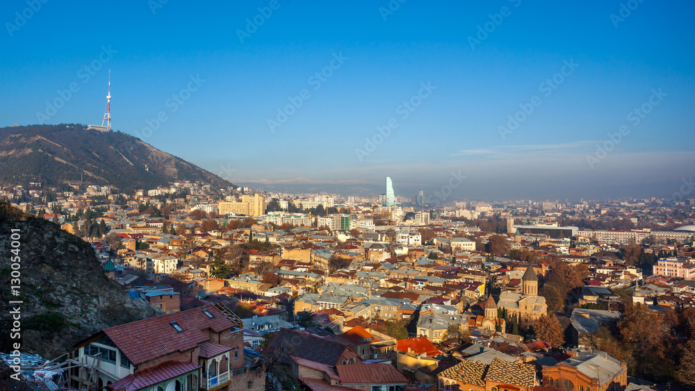 The Panoramic View Of Tbilisi, Georgia, Europe
