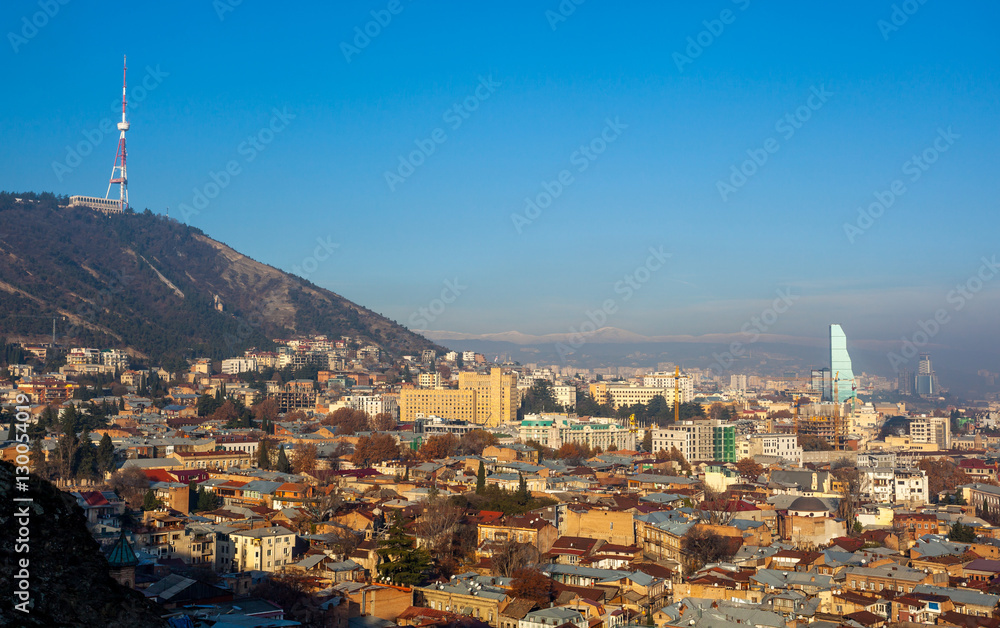 The Panoramic View Of Tbilisi, Georgia, Europe