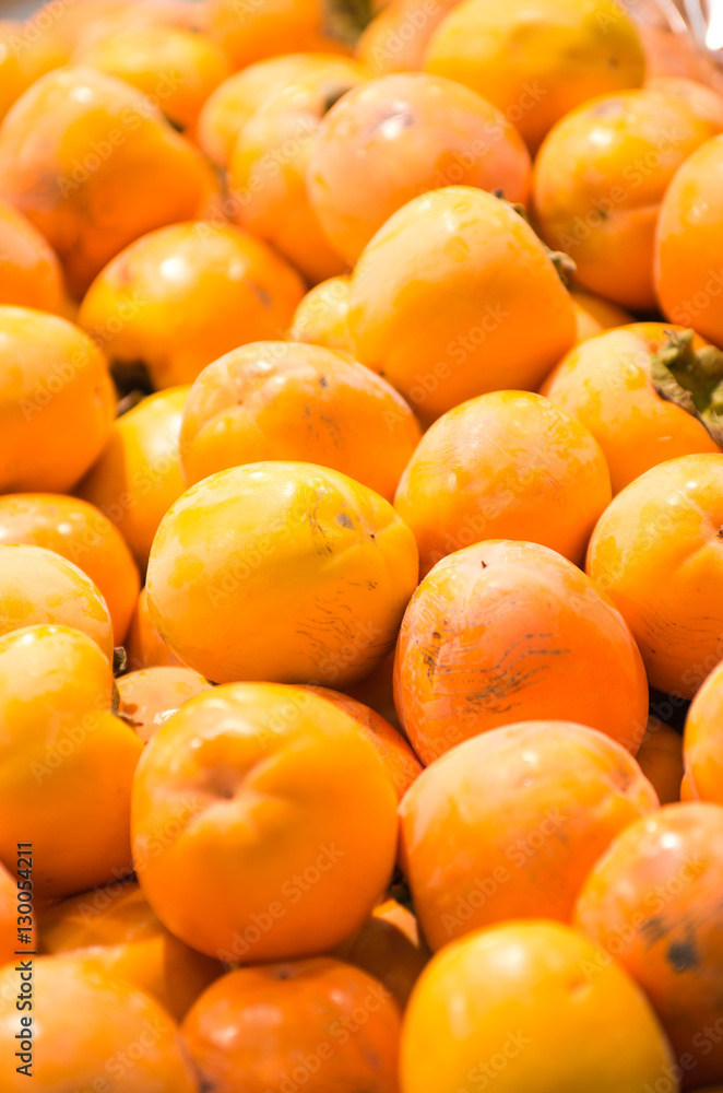 Fresh fruits to sell on the market. Selective focus. Background