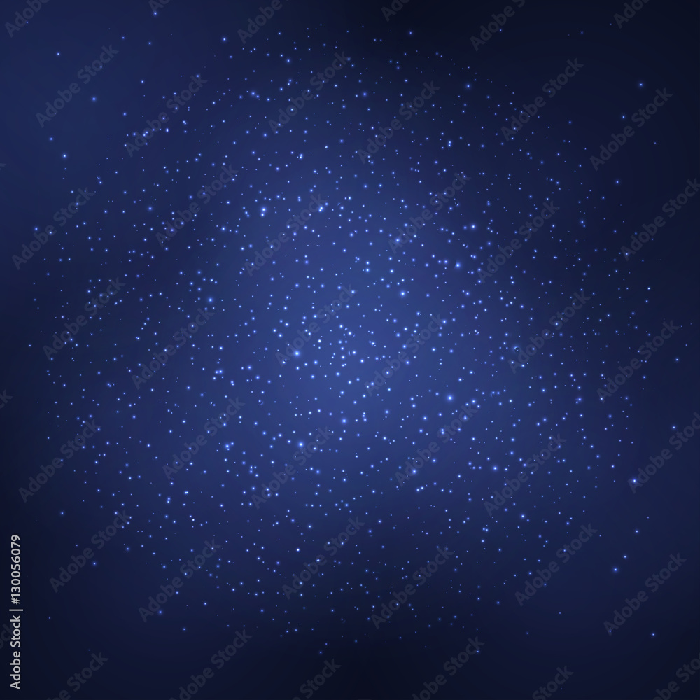 Abstract background with white glowing objects. The starry night sky. Vector Abstract background with white glowing objects. The starry night sky. Vector