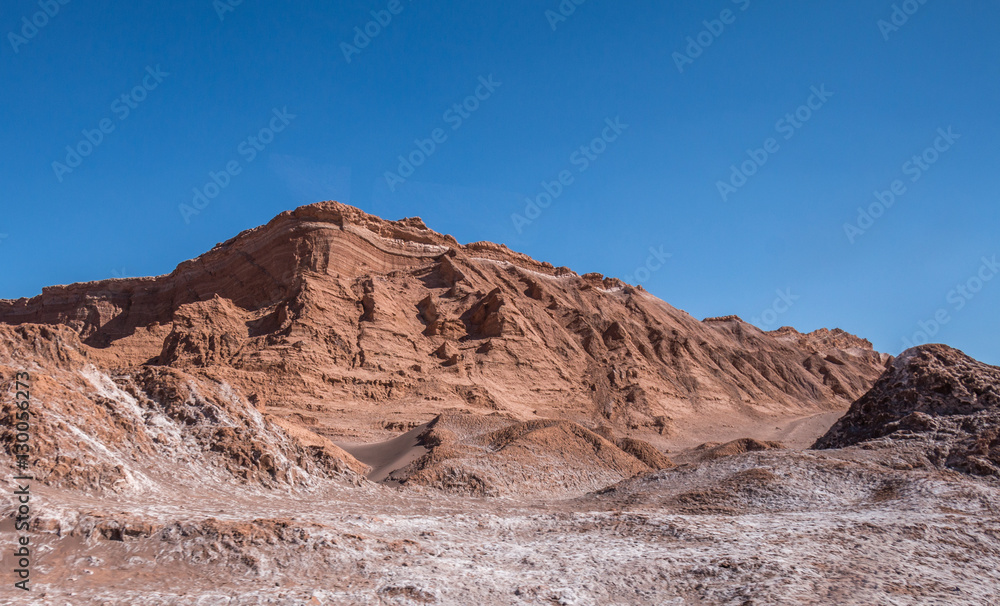 Dunes of Moon Valley in Atacama Desert, Chile Dunes of Moon Valley in Atacama Desert, Chile