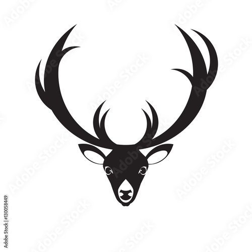 bnw deer head