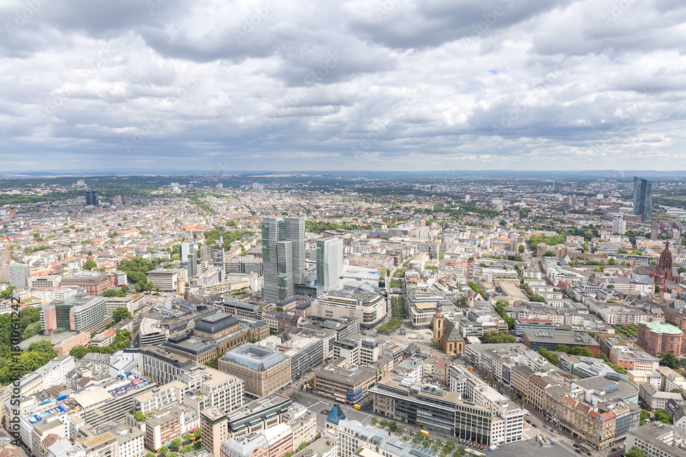 Frankfurt Germany aerial view
