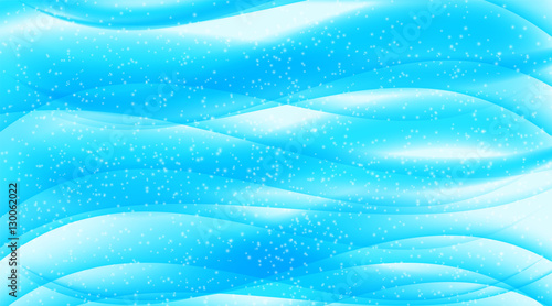 Set of Abstract Blue Wave Set on Transparent  Background. Vector