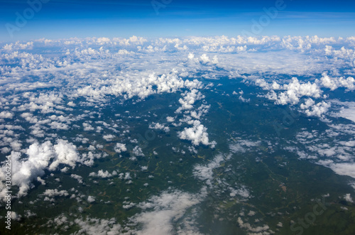 earth under clouds