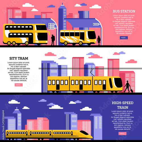 City Transportation Horizontal Banners