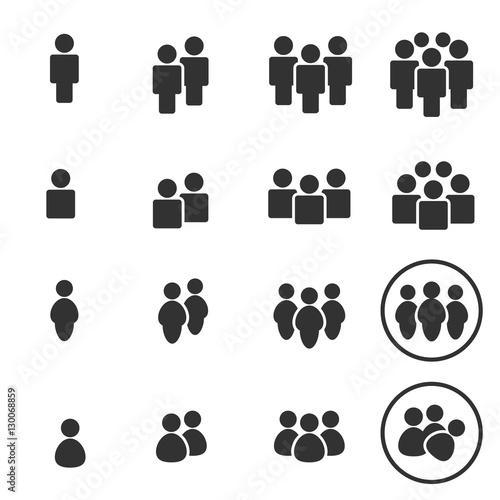 People Icon work group Team Vector