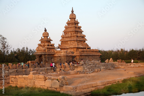 Ancient Shore temple of Mahabalipuram  Tamil Nadu  India