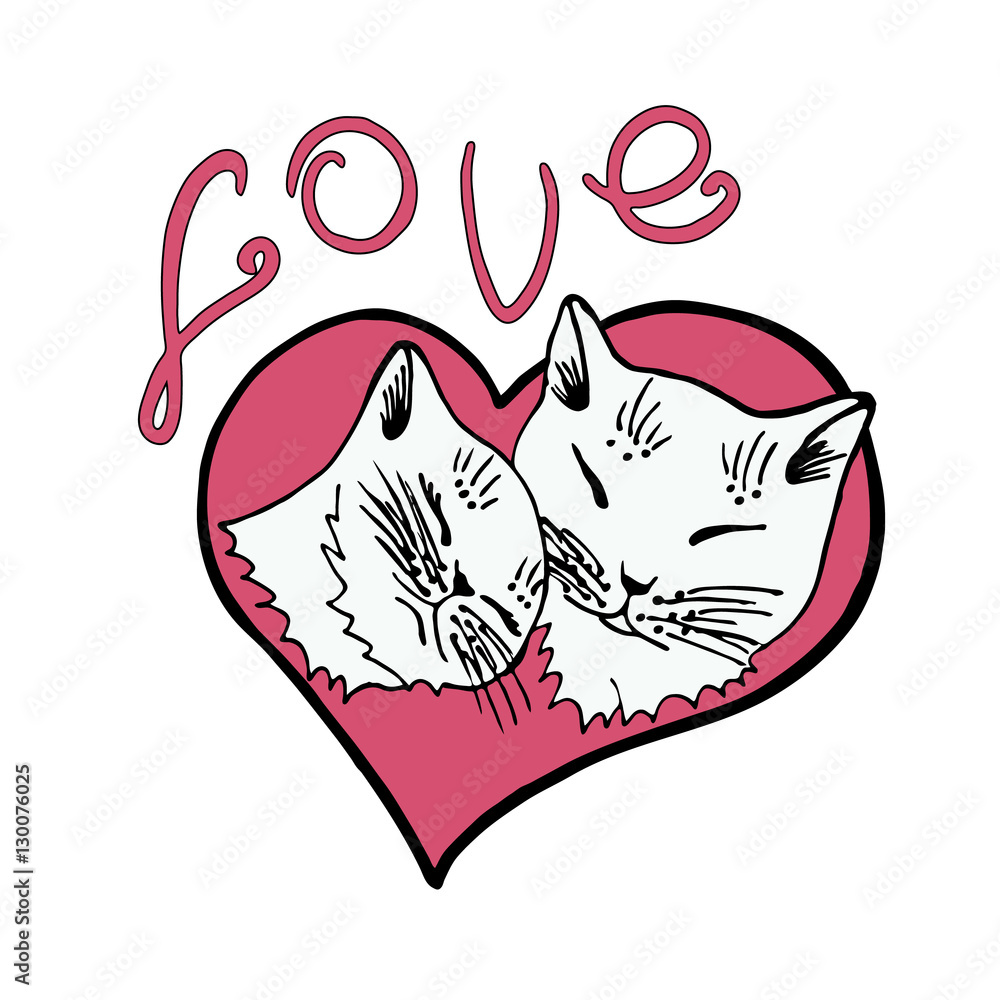 Love Cats Icon Illustration Stock Vector (Royalty Free) 1248975883