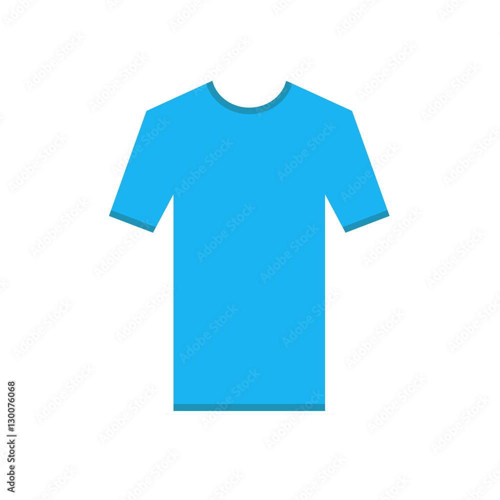 Light blue tshirt simple Icon. T-Shirt short sleeve with ribbons contour, Mockup for design. Simplified shirt. Web ready Template vector illustration. Light blue tshirt simple Icon. T-Shirt short sleeve with ribbons contour, Mockup for design. Simplified shirt. Web ready Template vector illustration.