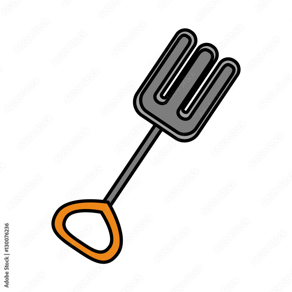 Toy shovel damaged icon. Childhood play fun cartoon and game theme. Isolated design. Vector illustration Toy shovel damaged icon. Childhood play fun cartoon and game theme. Isolated design. Vector illustration