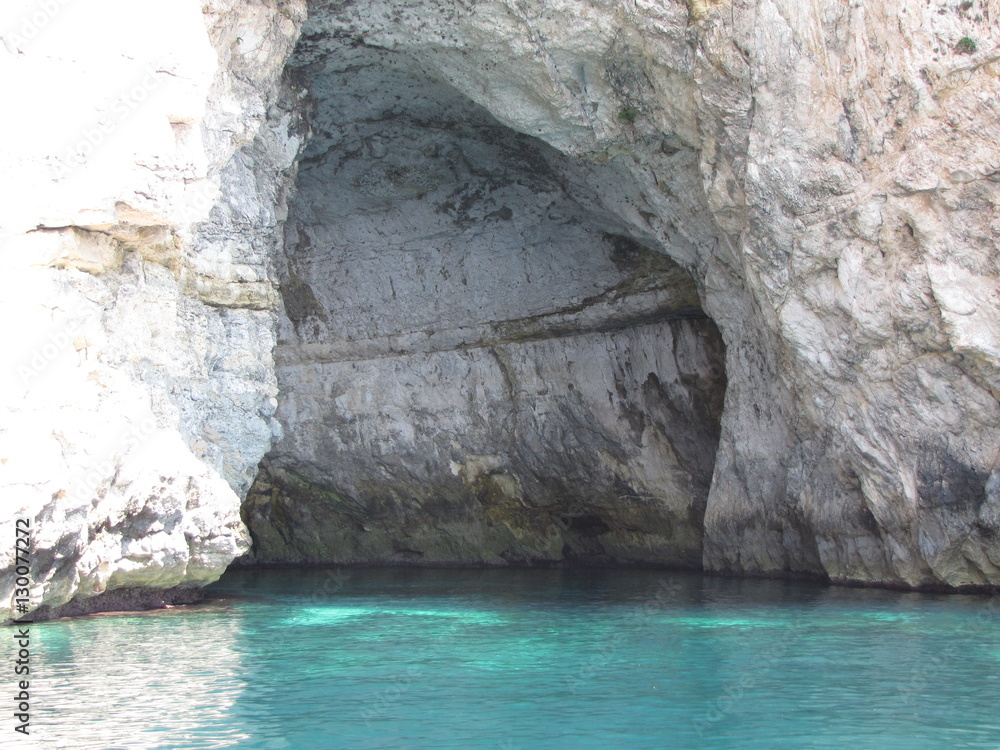  Rare Picture of Turquoise water in the blue grotto Malta