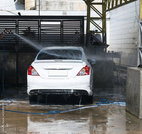 Car wash white