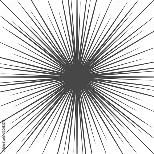 Vector illustration of sunburst