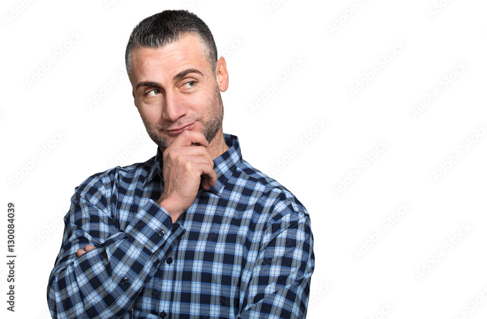 Thoughtful man portrait Thoughtful man portrait