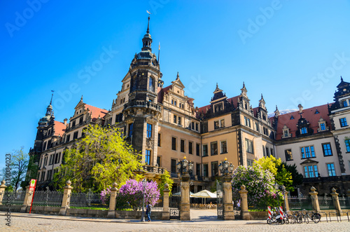 Architecture of old Dresden  Saxony  Germany