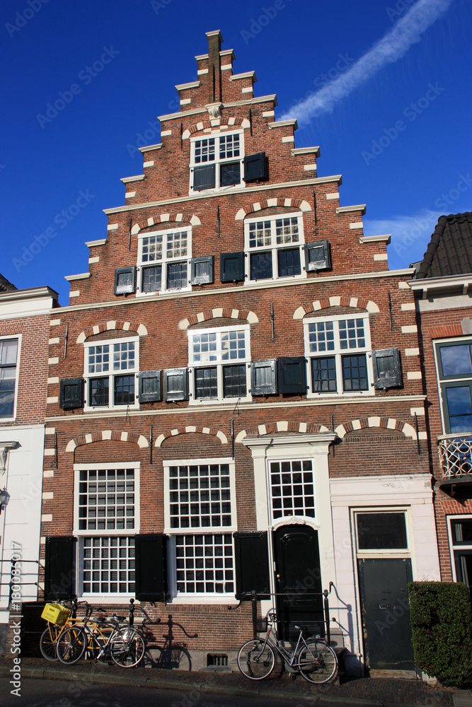 Maison à pignon à Haarlem, Pays-Bas
