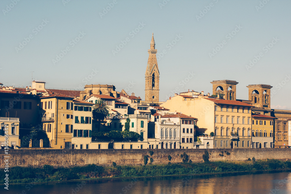 City of Florence, Tuscany, Italy. Arno river