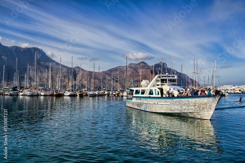 Obraz na płótnie Hout Bay, Hafen w salonie