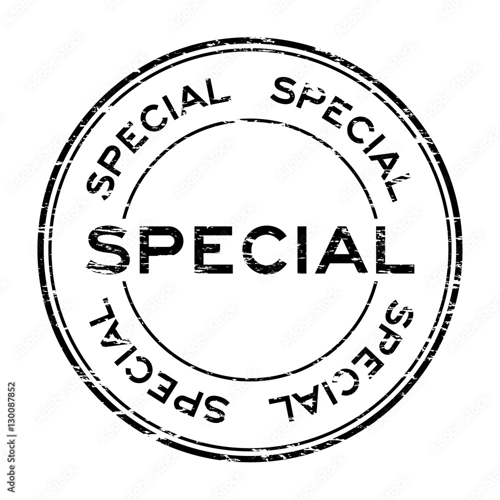 Grunge black special round rubber stamp Grunge black special round rubber stamp