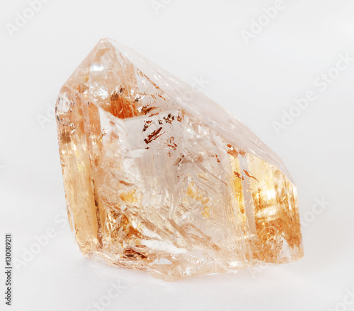 Topaz on a white background